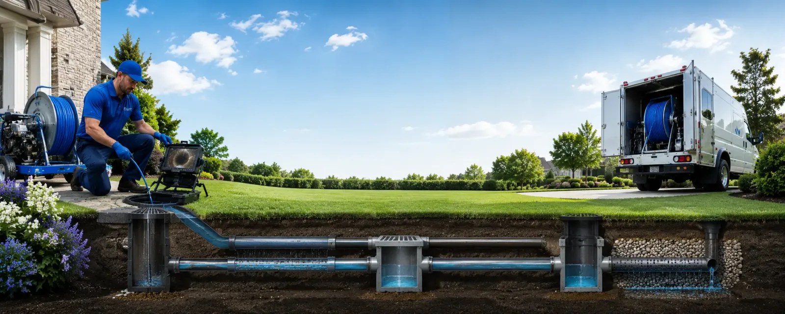 Outdoor drain cleaning information for Knapp, WI